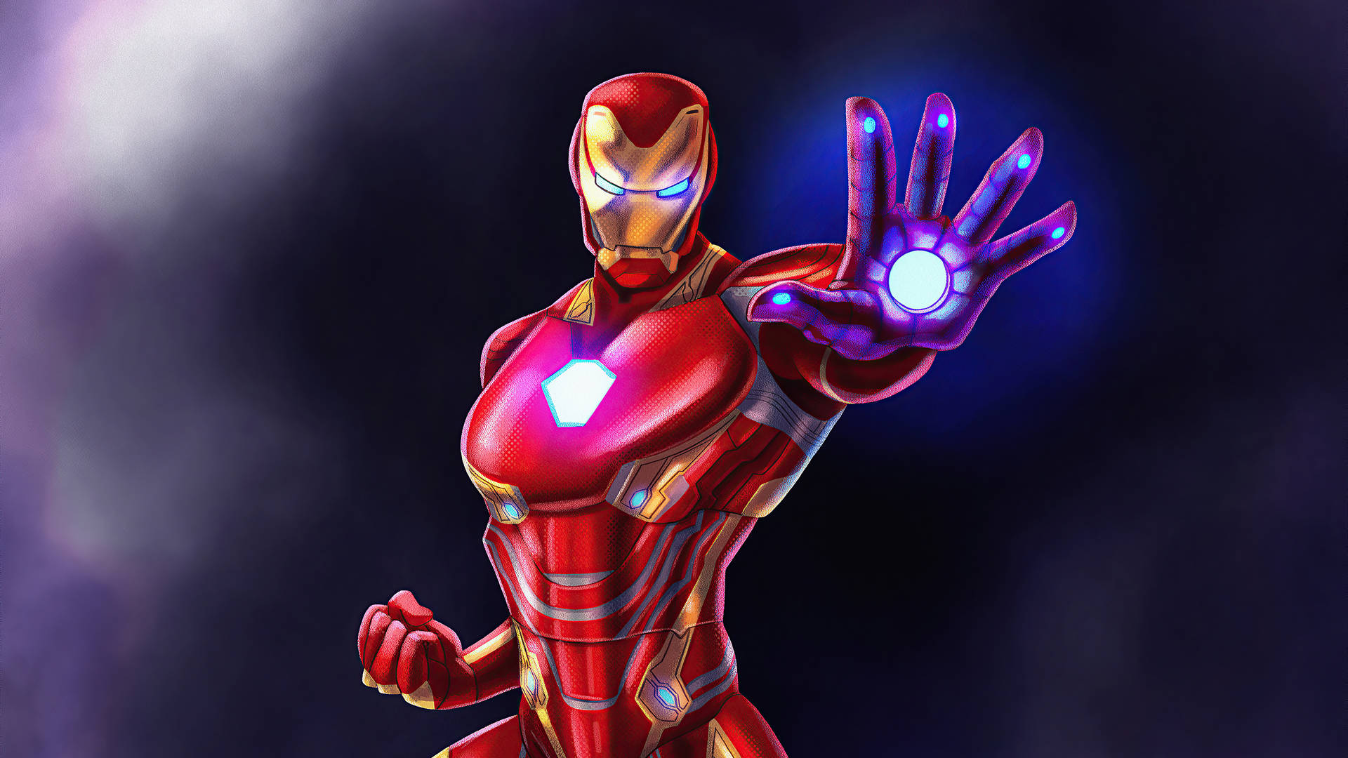 Superhelt Iron Man Fan Made Kunstværk Wallpaper