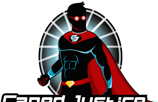 Superhero Logo Caped Justice PNG