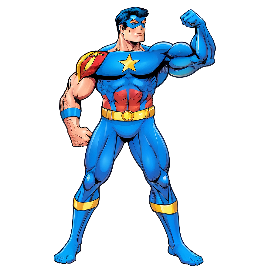 Superhero Muscle Man Png 16 PNG