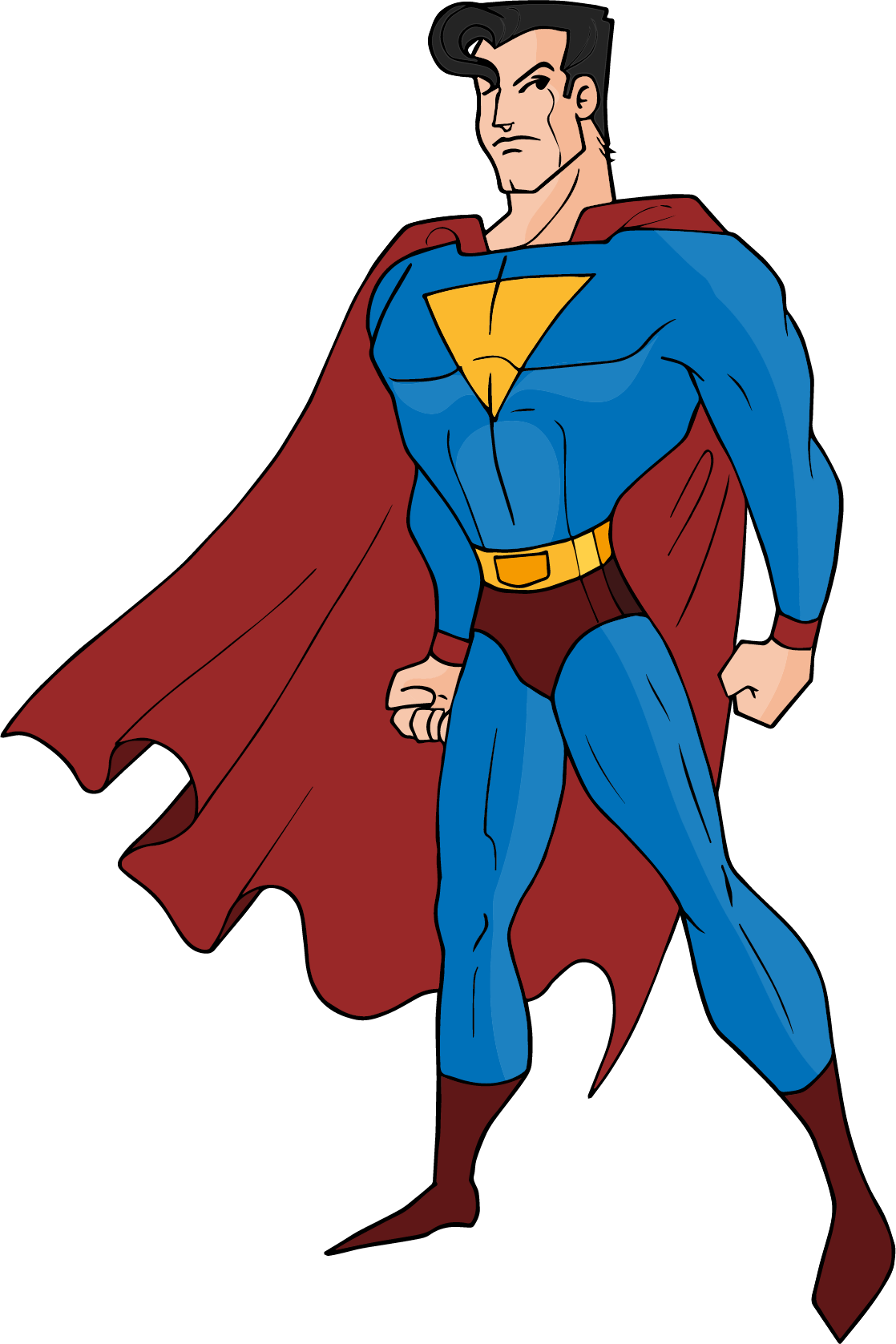Superhero Stance Cartoon PNG