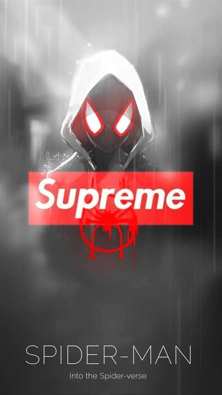 Superhelte Supreme Spiderman Miles Morales Tapet Wallpaper