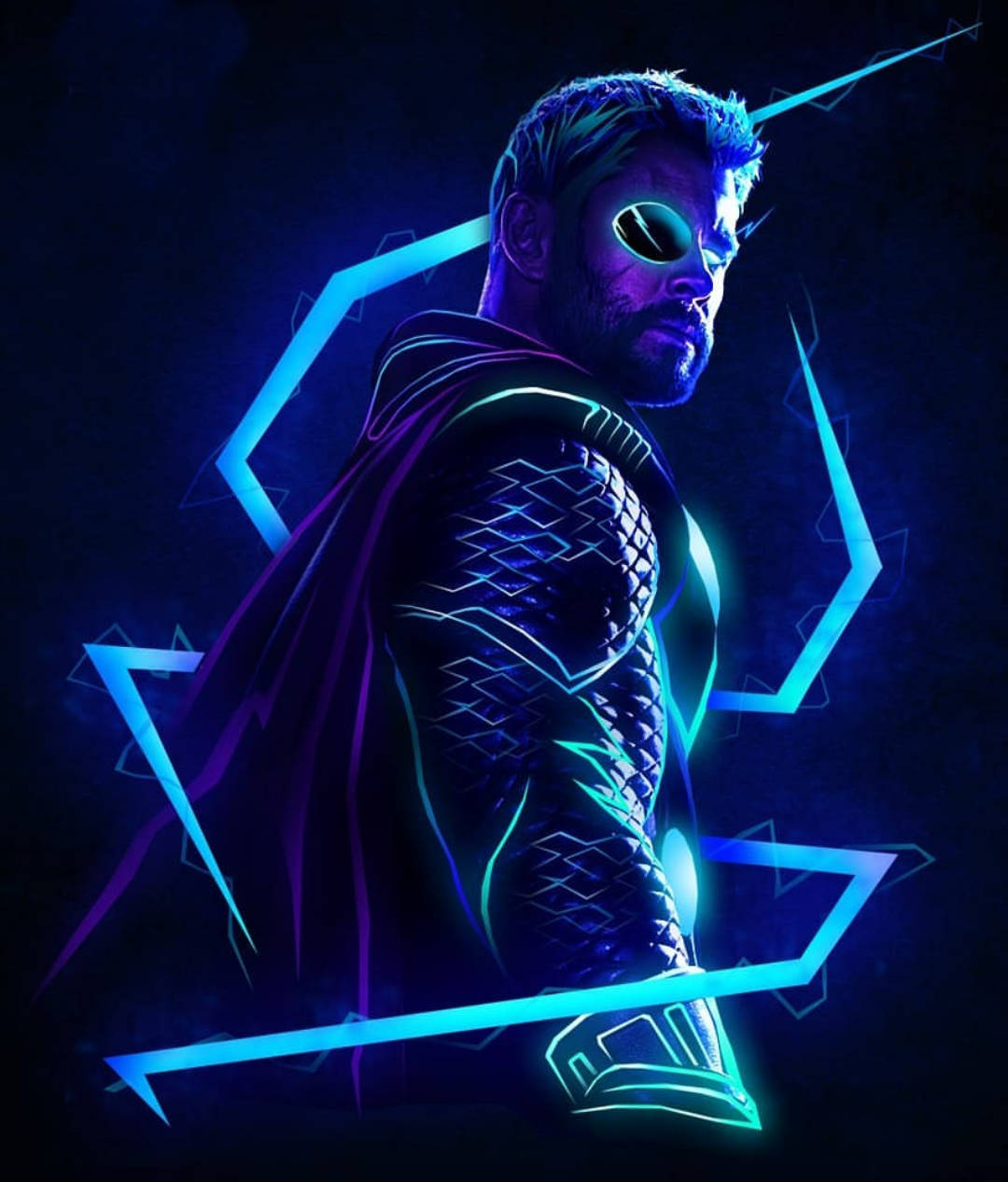 Superhero Thor Stormbreaker Fanart Background