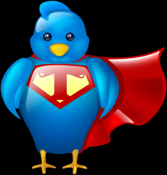 Superhero Twitter Bird PNG