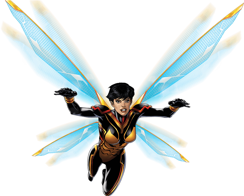 Superhero Waspin Flight PNG