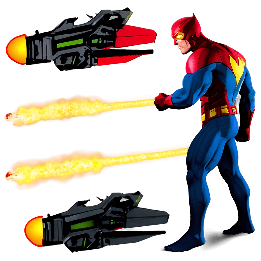 Download Superhero With Fire Power Png Oog5 | Wallpapers.com