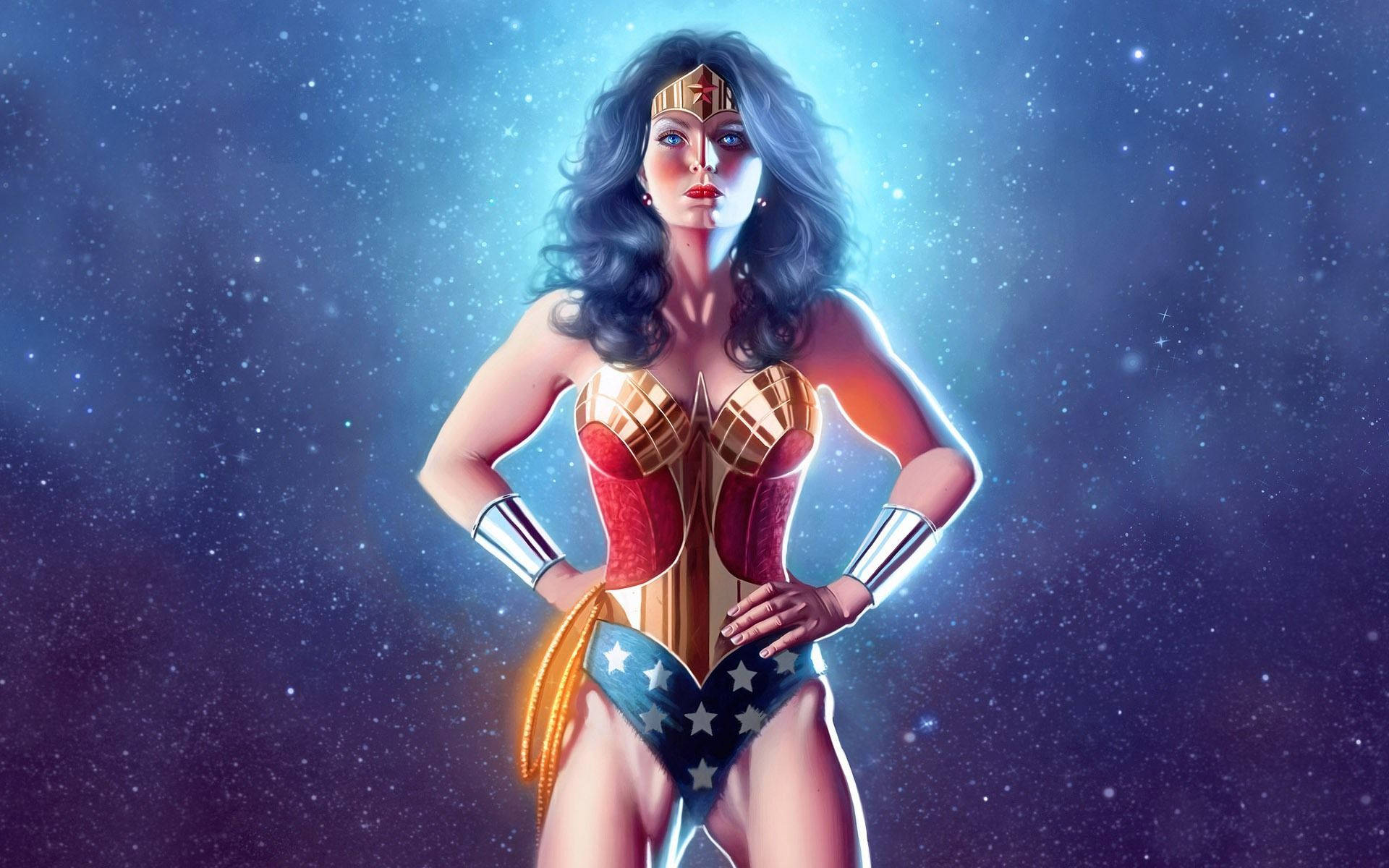 Superhero Wonder Woman Fanart Background