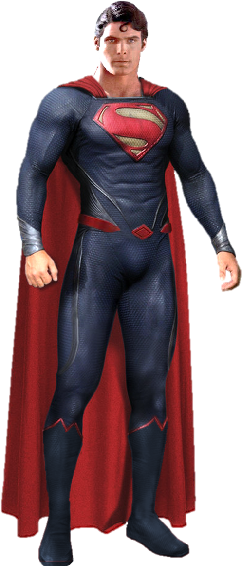 Superheroin Blueand Red Costume PNG