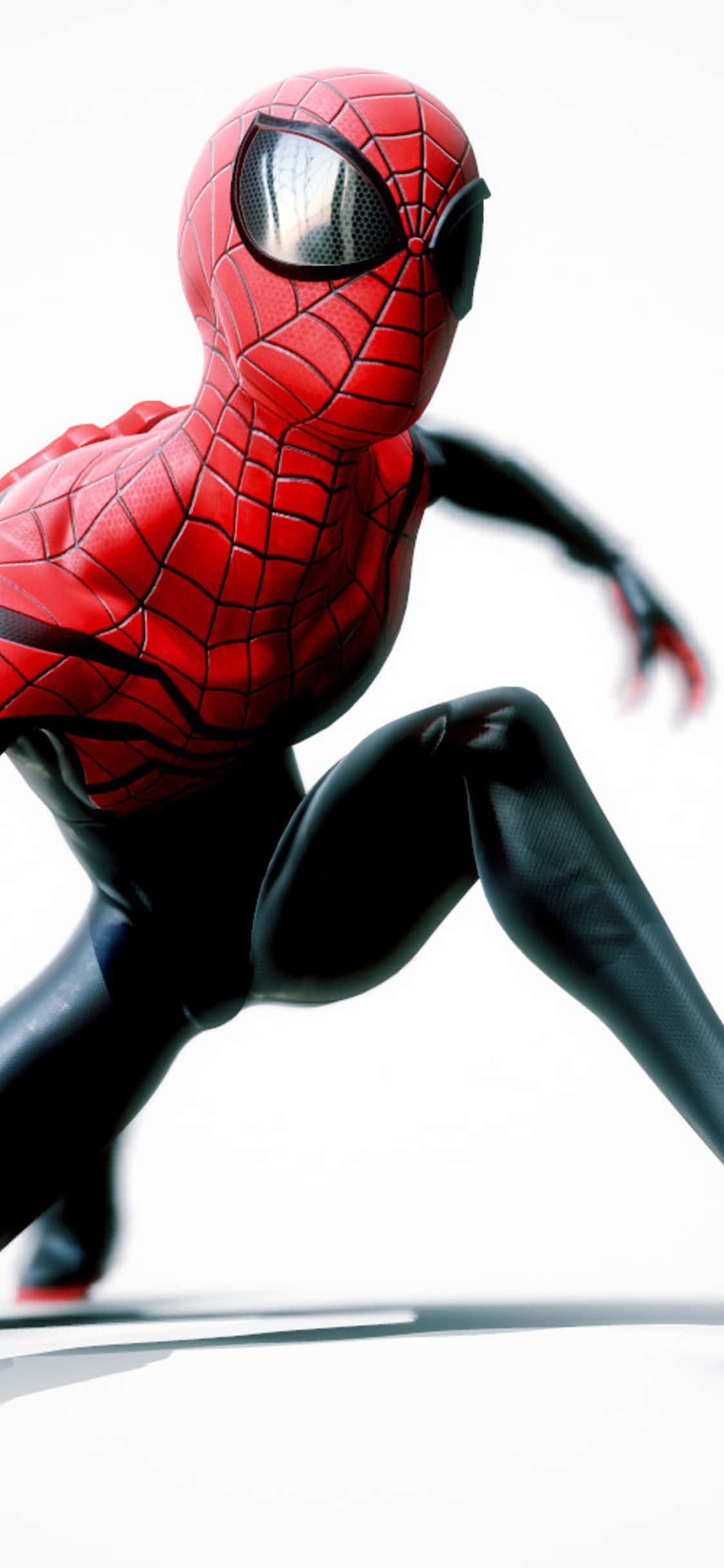 Superior Spider-man Swinging Through the City Wallpaper