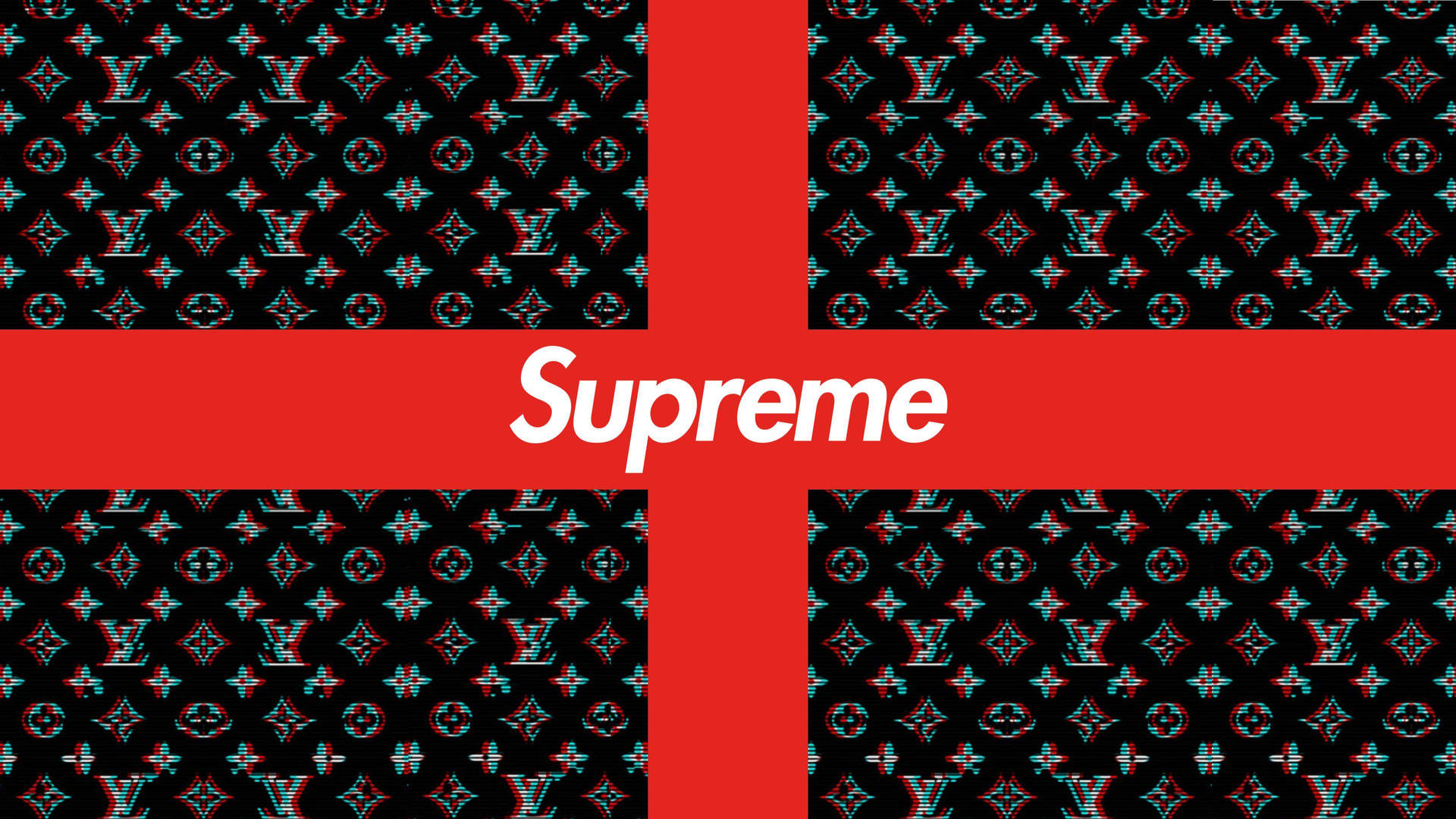 Superior Supreme Logo Textured Black Background Wallpaper