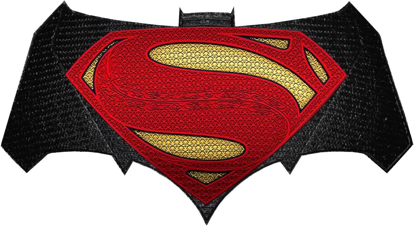 Superman Batman Logo Hybrid PNG