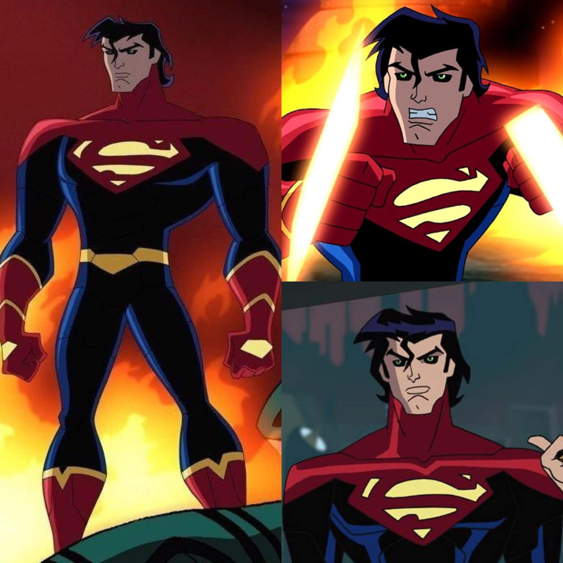 Superman Cartoon Legion Of Super Heroes Wallpaper