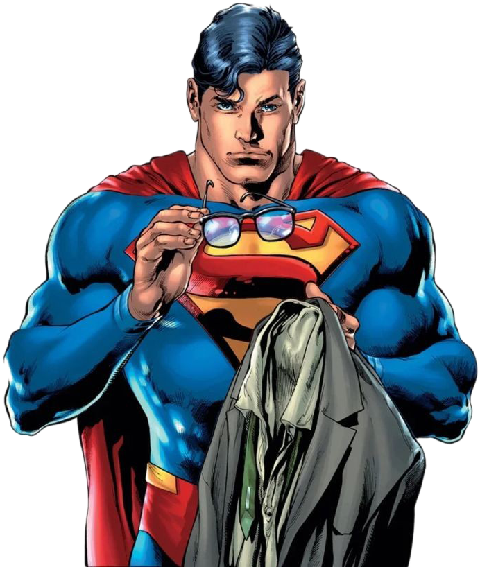Superman Clark Kent Transformation PNG