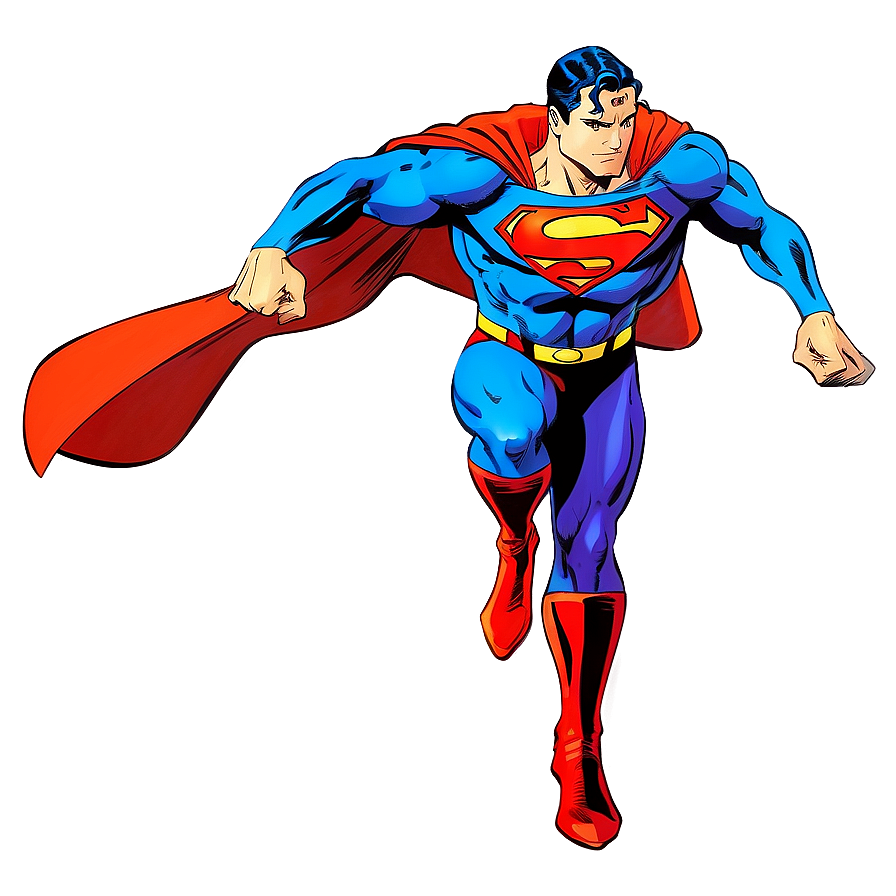 Superman Comic Art Png 05032024 PNG