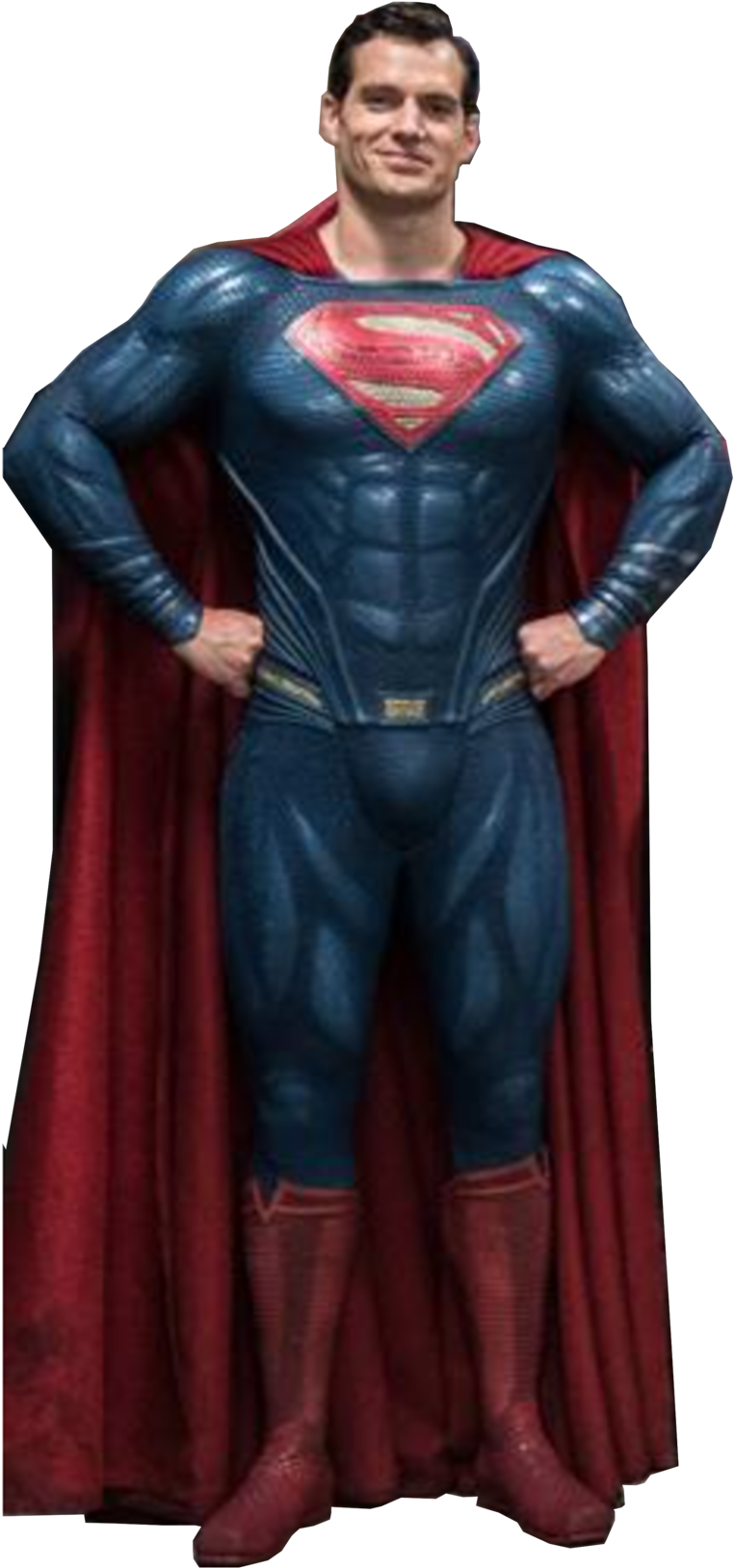 Superman Costume Pose PNG
