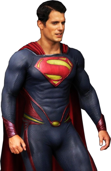 Superman Costume Pose PNG