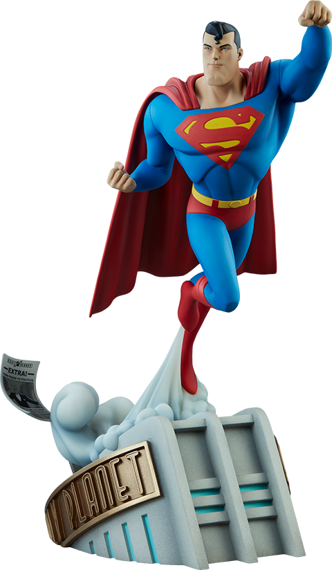 Superman Figure Above Daily Planet PNG