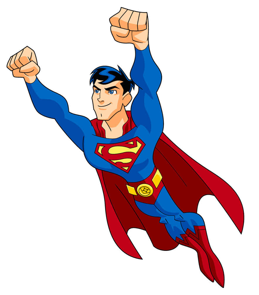 superman cartoon flying