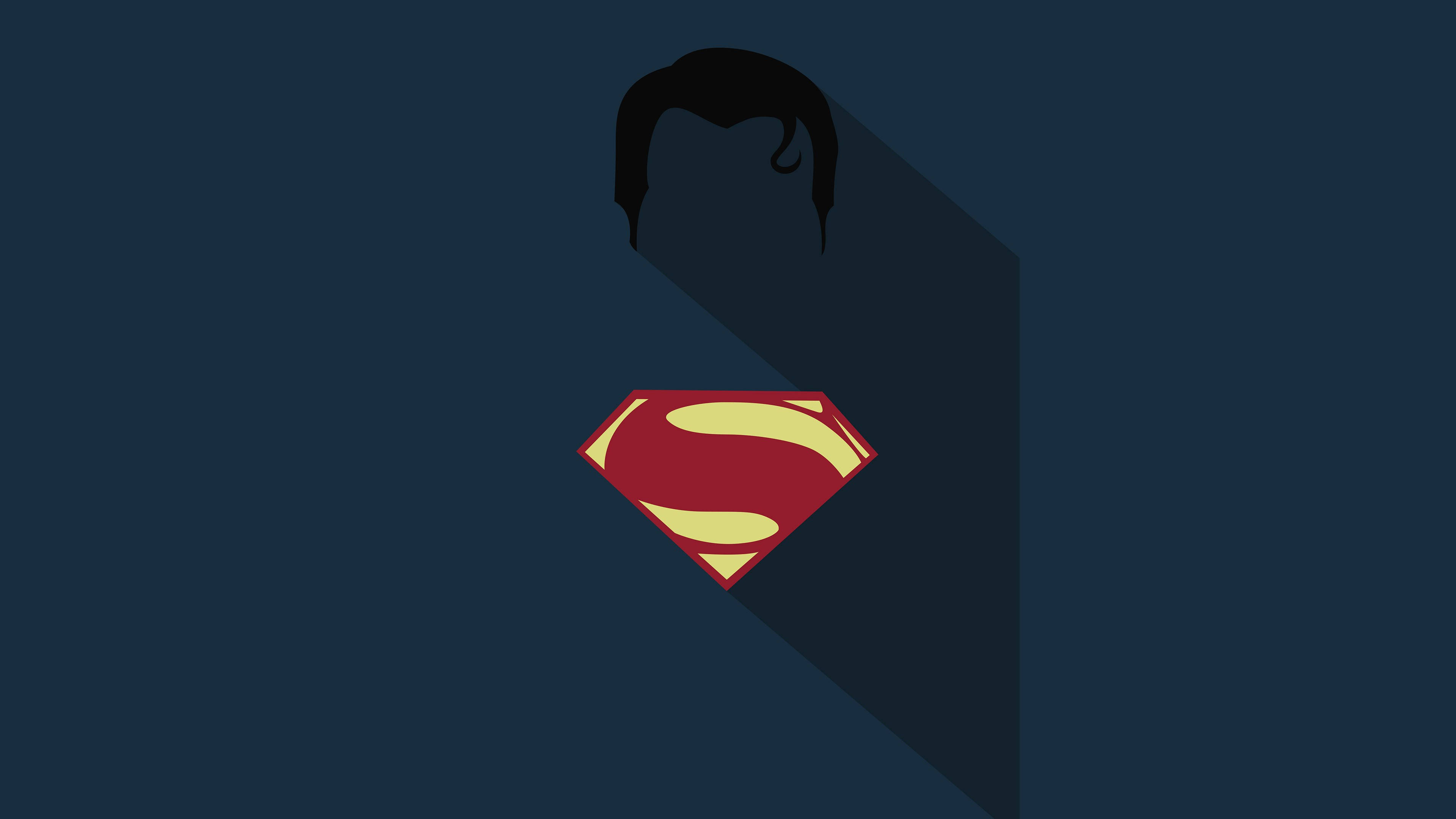 Superman Hair And Superman Logo Wallpaper