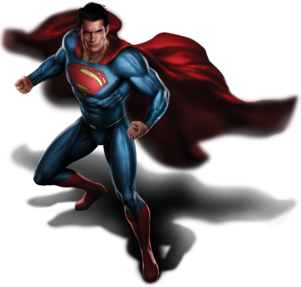 Superman In Flight Pose PNG
