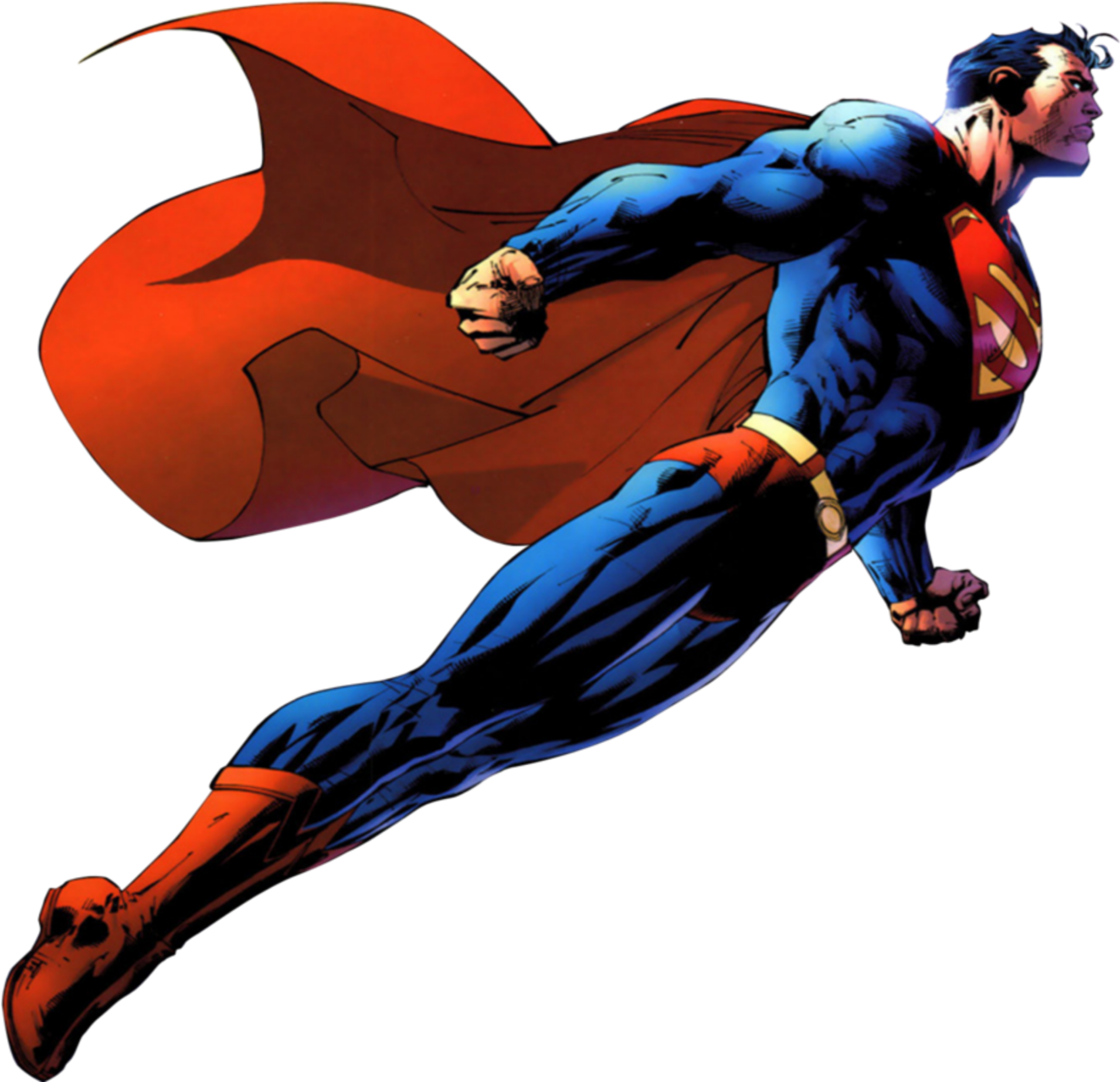 Superman Classic Flight Pose PNG