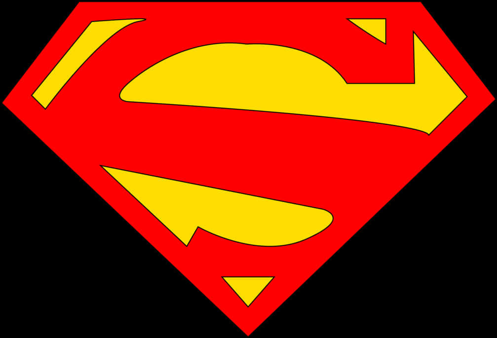 Superman Logo Classic Design PNG