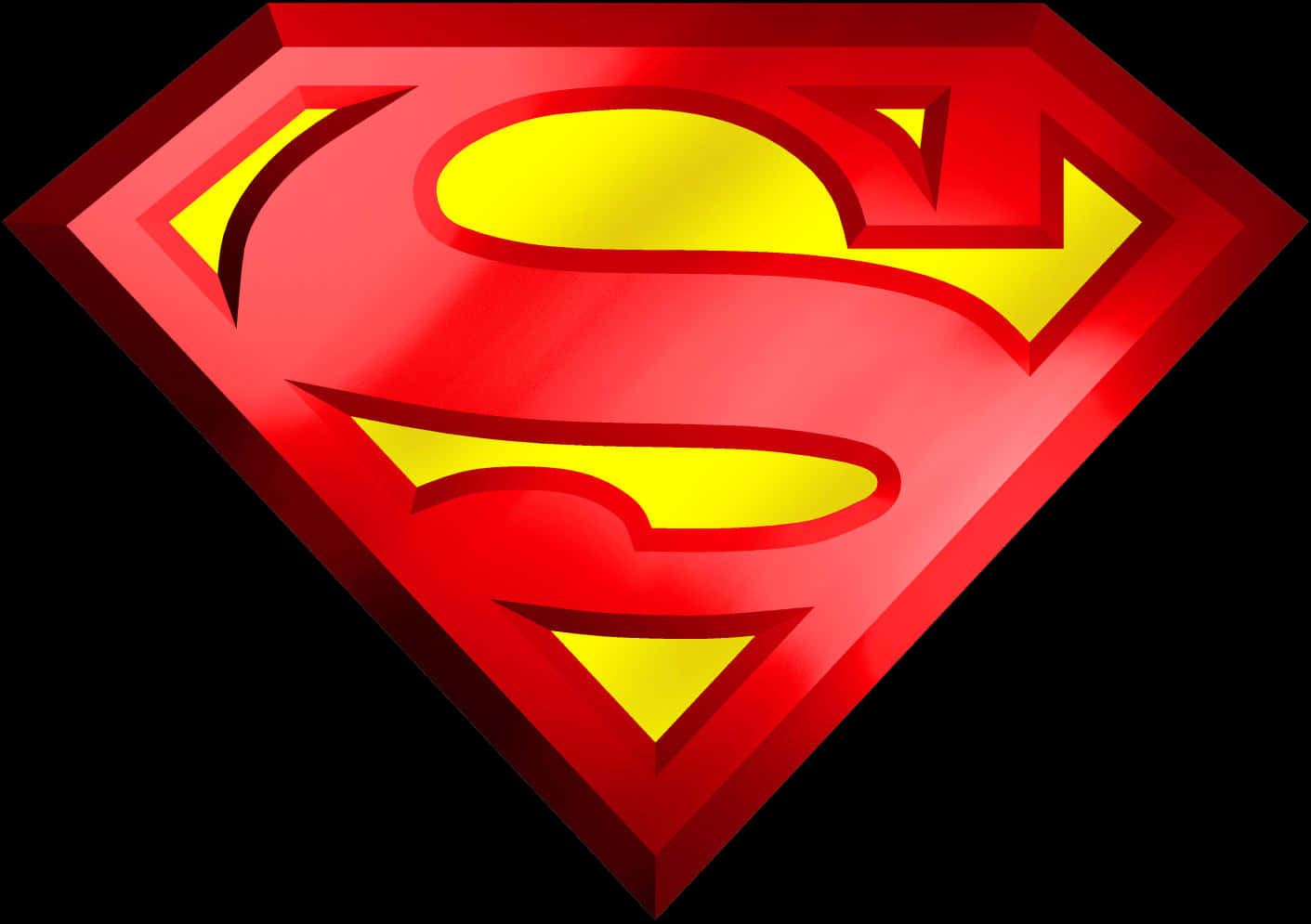 Superman Logo Iconic Design PNG