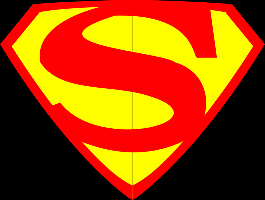 Superman Logo Iconic Redand Yellow PNG
