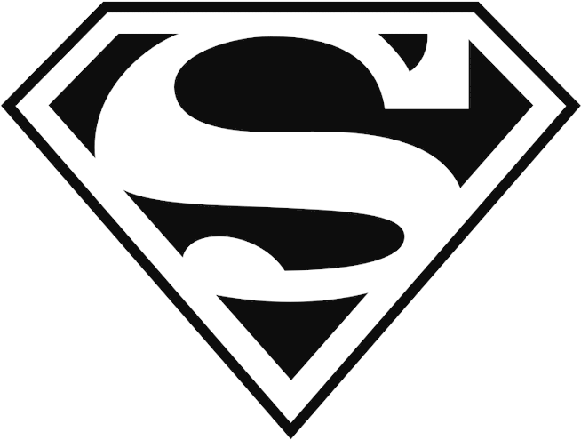 Superman Logo Outline PNG