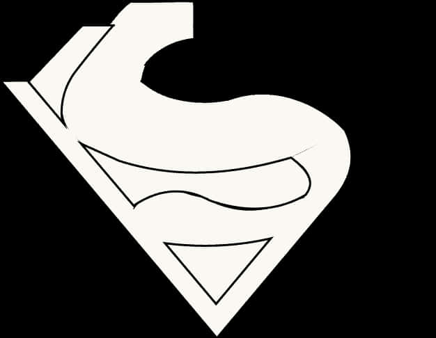 Superman Logo Outline PNG