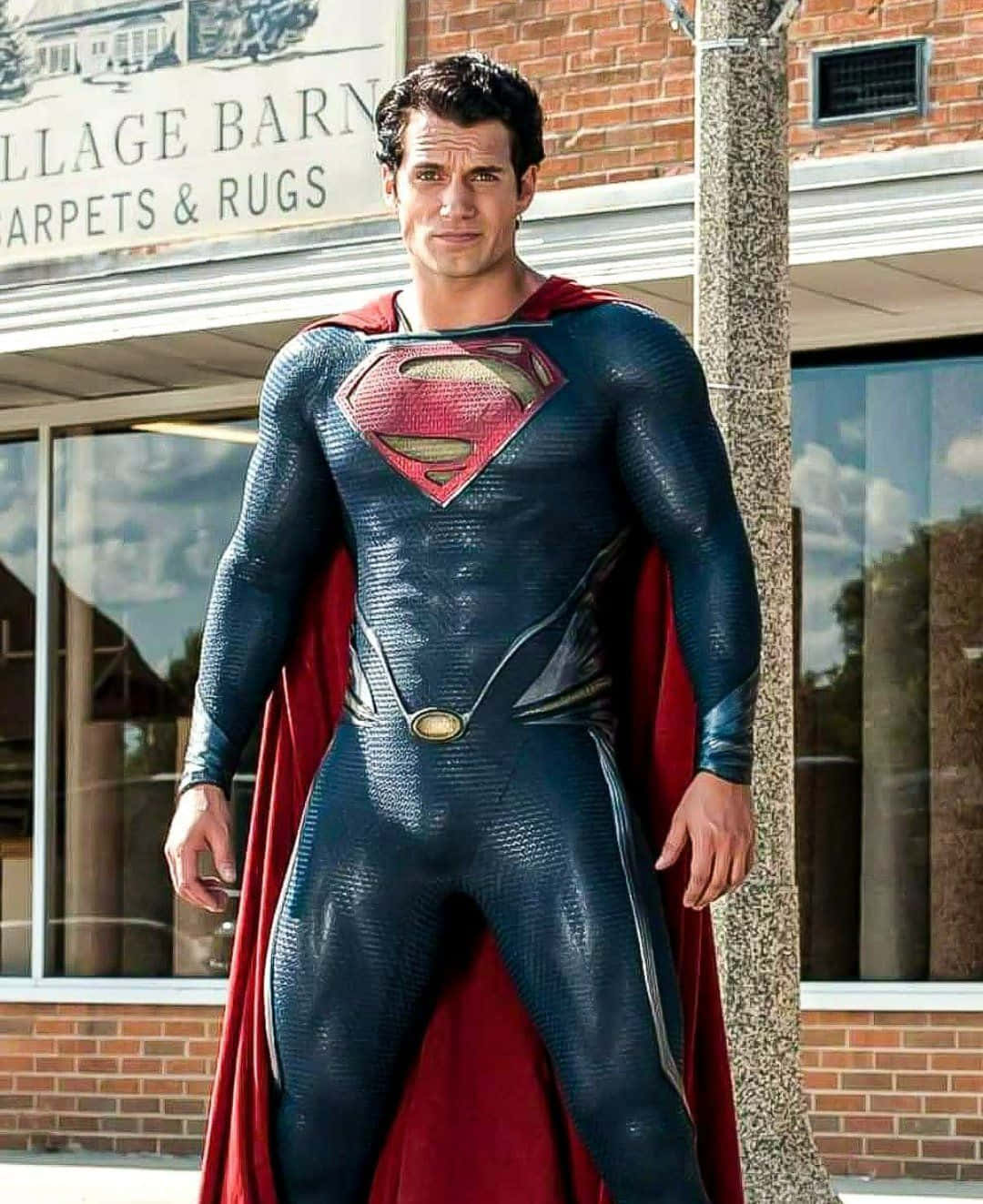Supermanerhebt Sich In Die Lüfte.