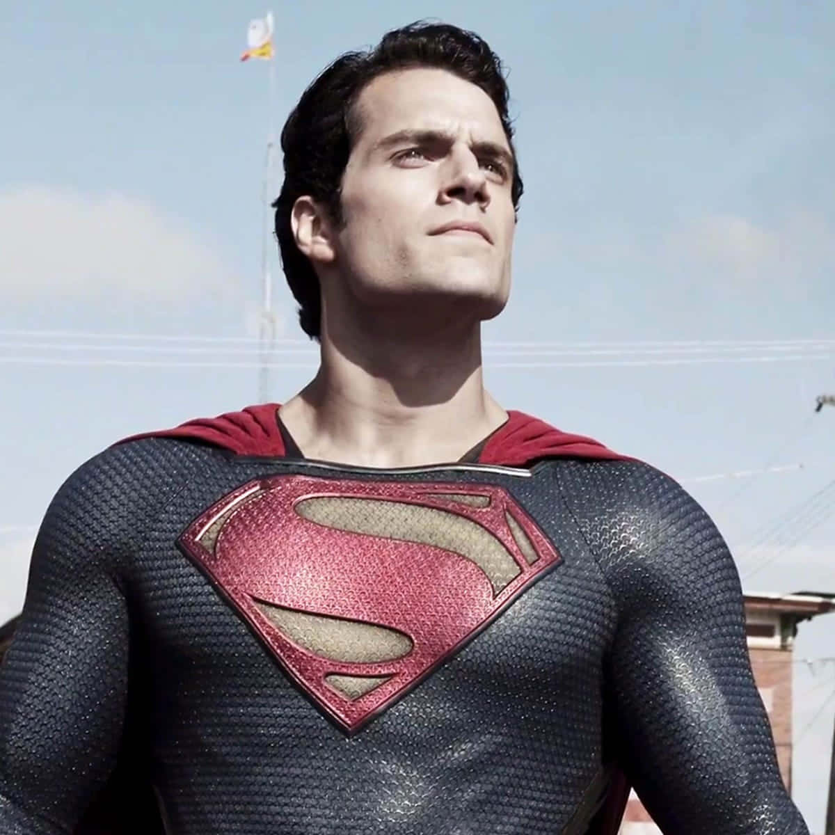 Supermaner En Ikonisk Superhelt, Klar Til At Forsvare Menneskeheden Mod Det Onde.