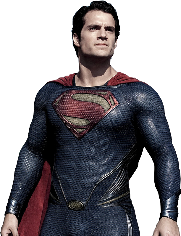 Superman Pose Portrait PNG