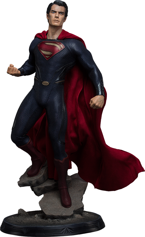 Superman Statue Pose PNG
