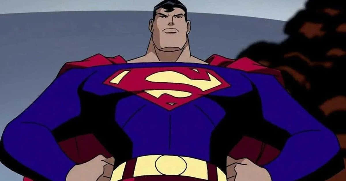Superman The Animated Series - Heroic Scene Wallpaper