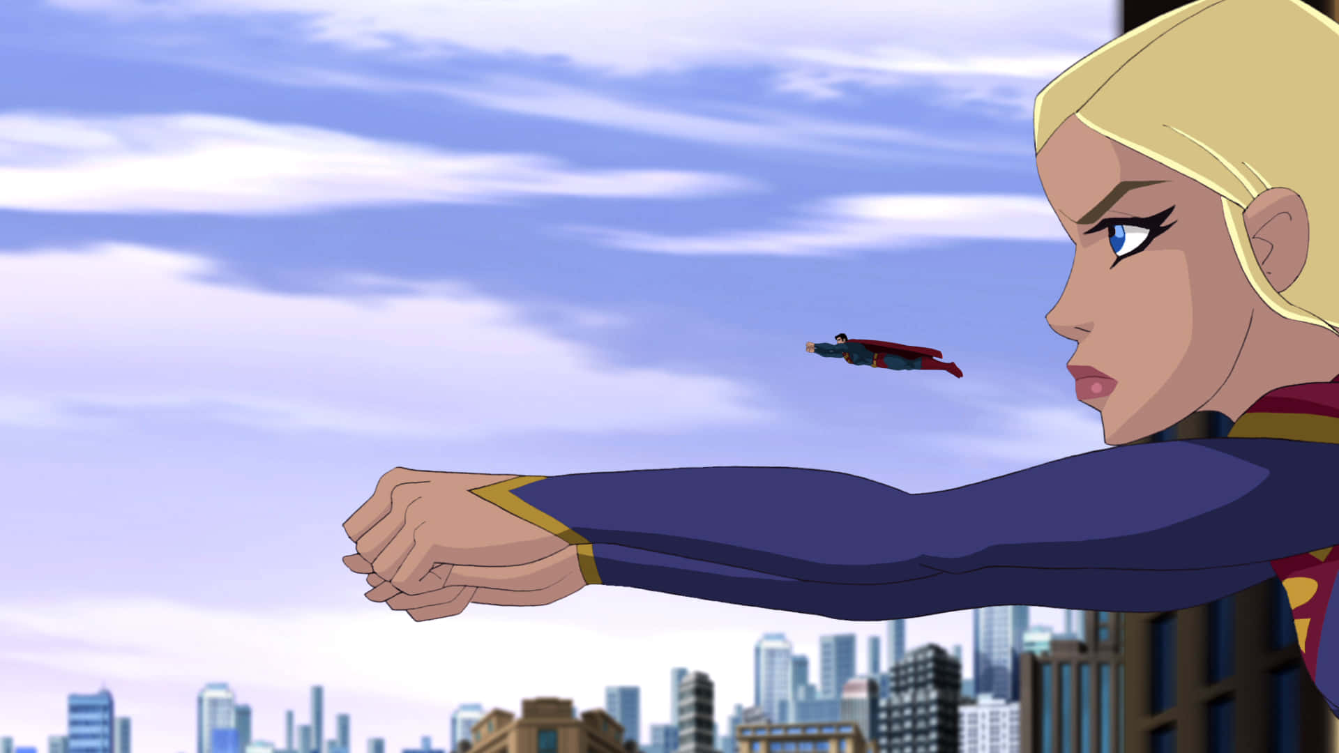 Superman Unbound in Action Wallpaper