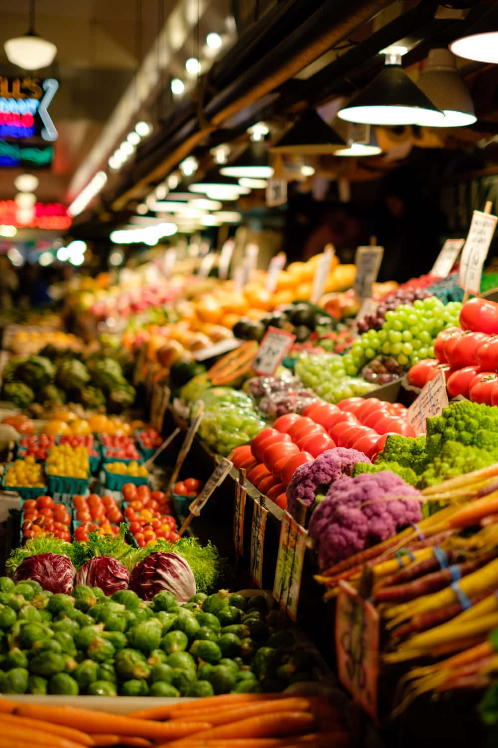 Shop for groceries at the biggest supermarket.