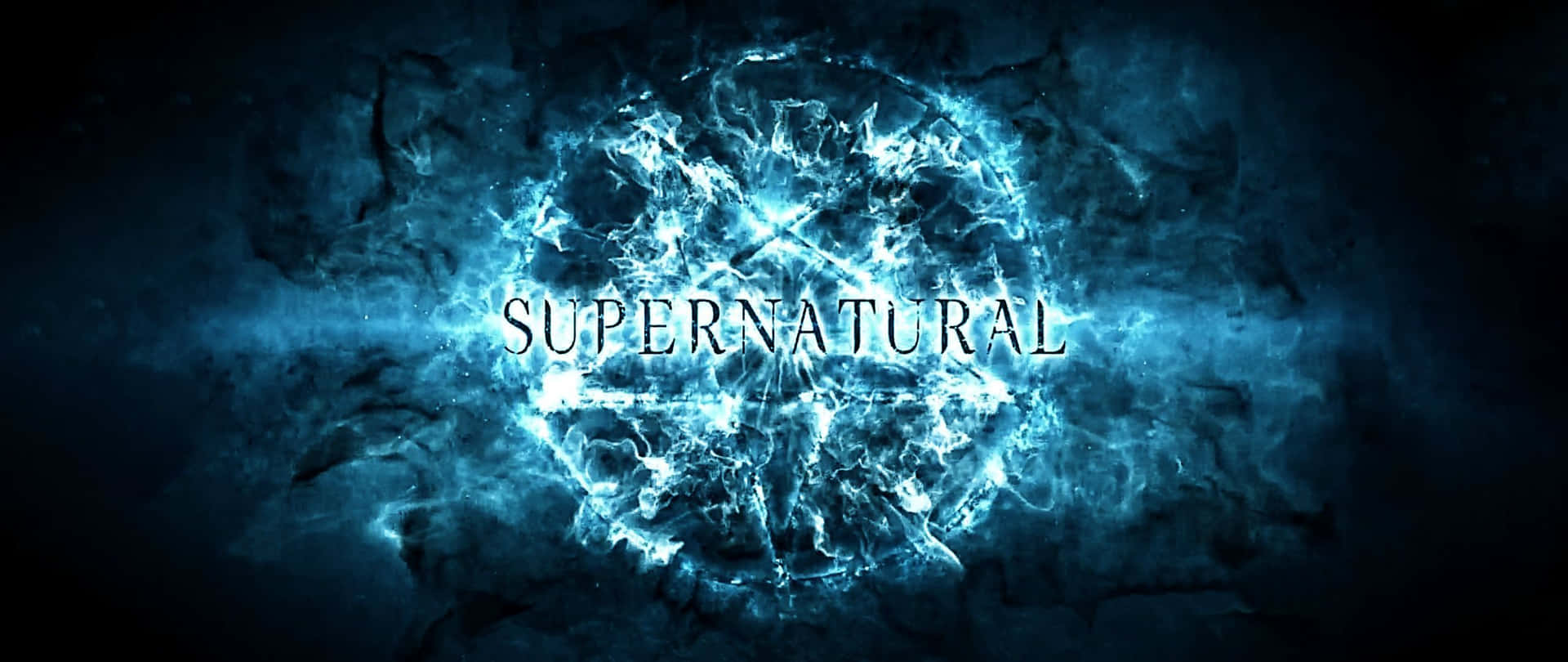 Artedel Poster Della Serie Televisiva Supernatural Sfondo