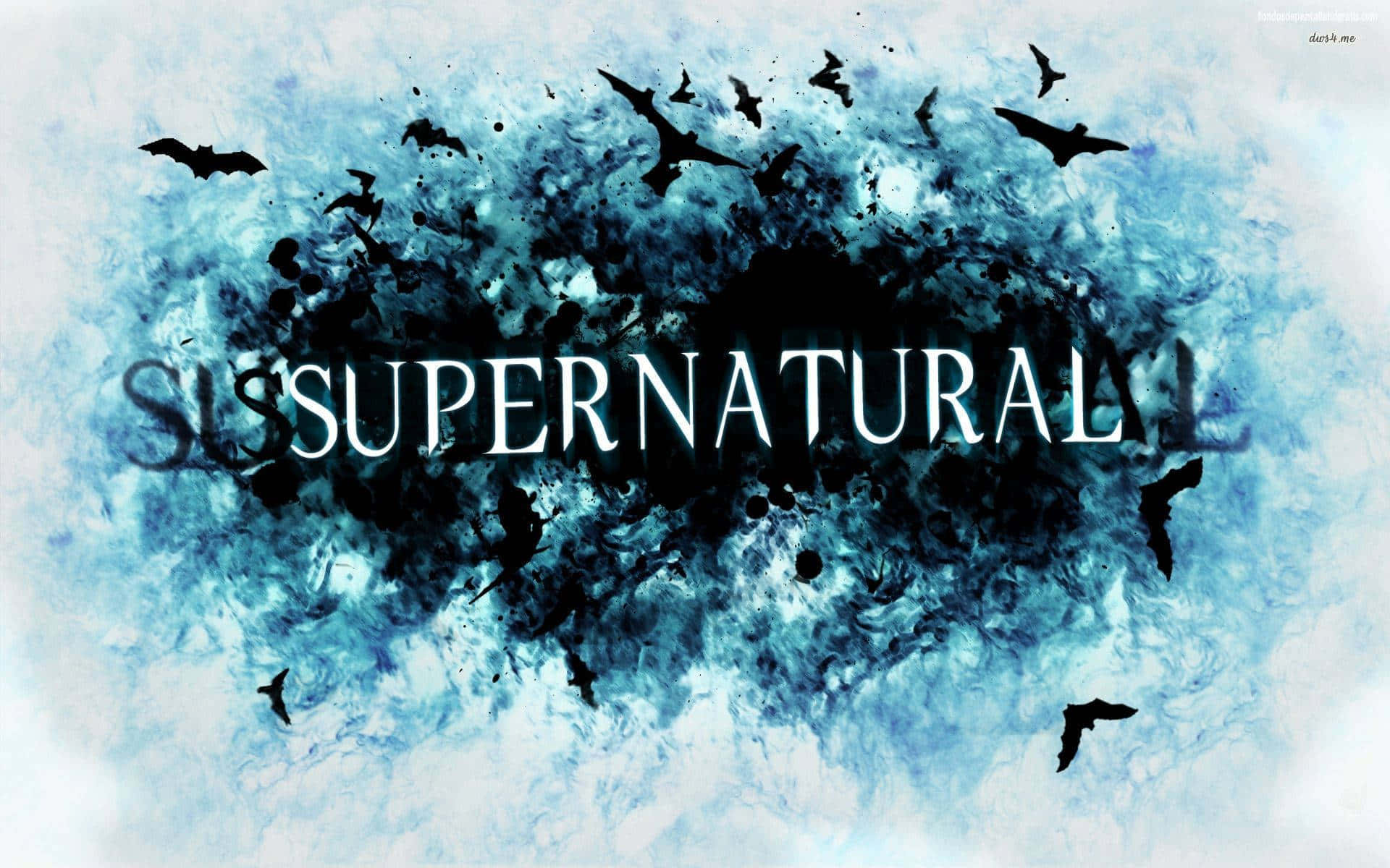 A surreal rendition of the iconic Winchester brothers from Supernatural Wallpaper