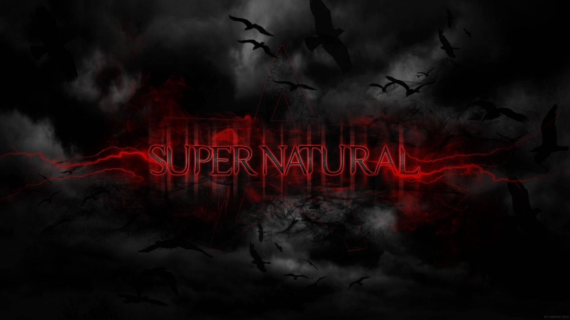 Supernatural Creatures Against a Night Sky Wallpaper