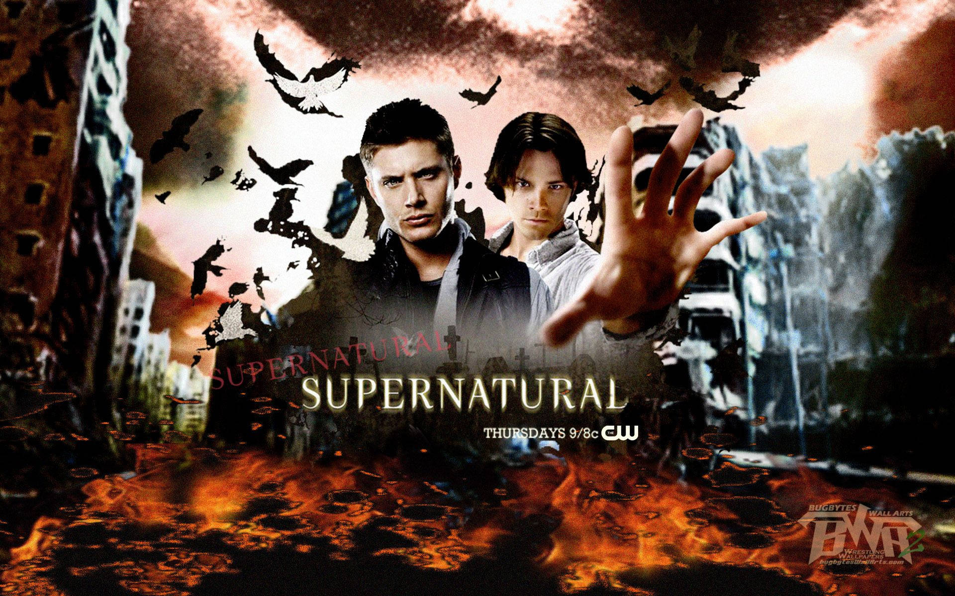 Brothers in arms - Dean and Sam Winchester of Supernatural Wallpaper