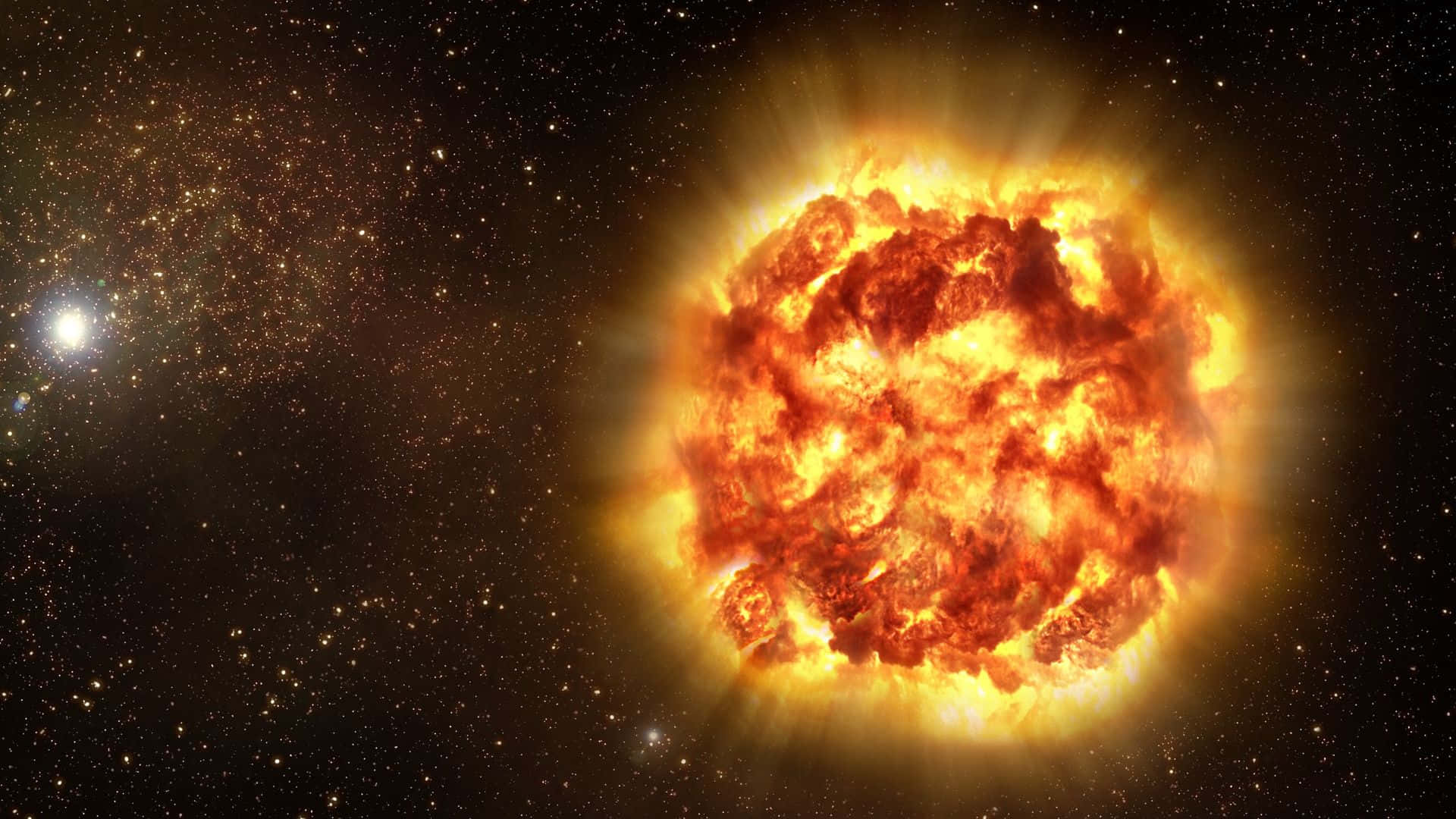 Spectacular Supernova Explosion in Space Wallpaper