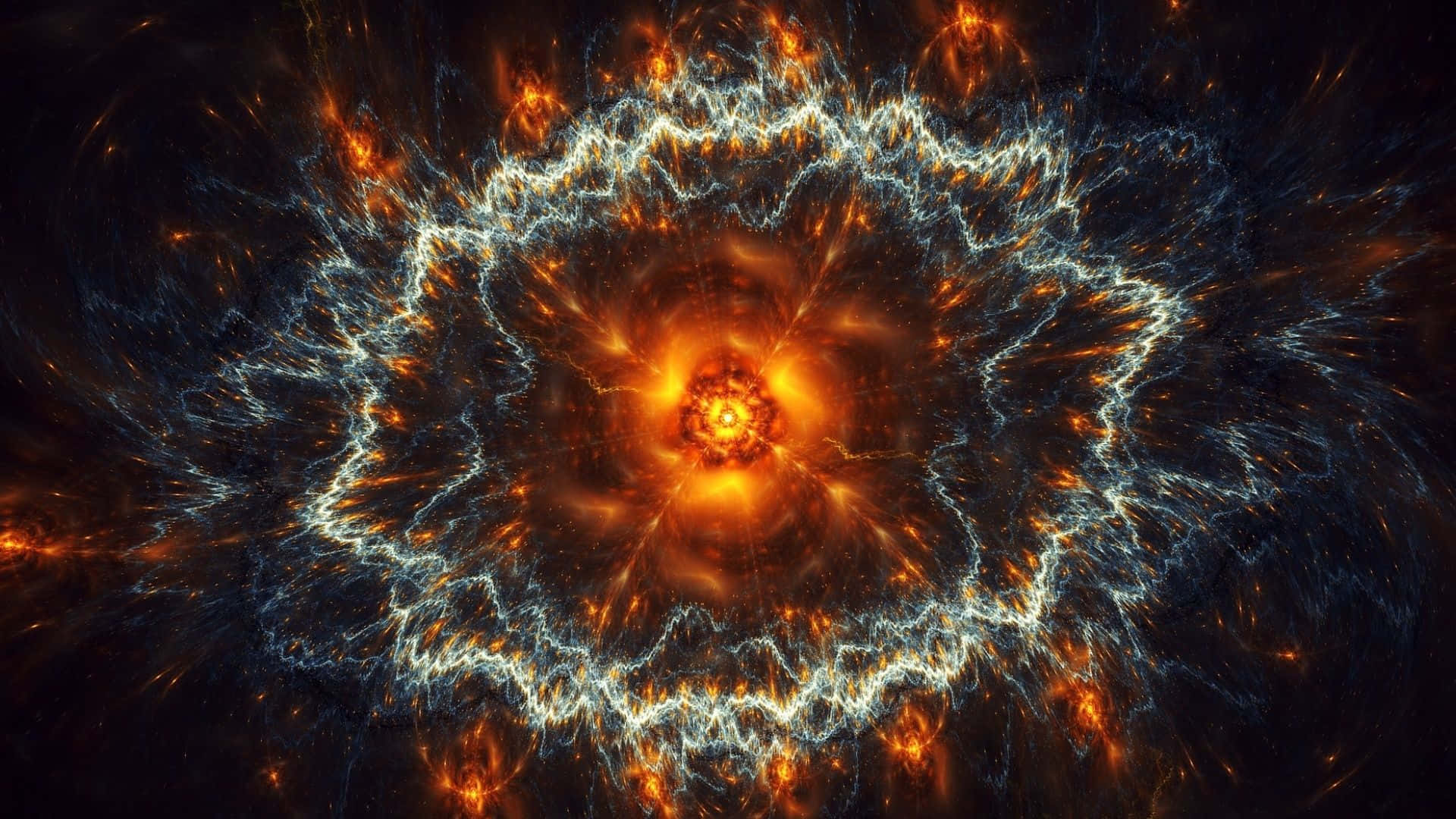 Spectacular Supernova Explosion in Deep Space Wallpaper