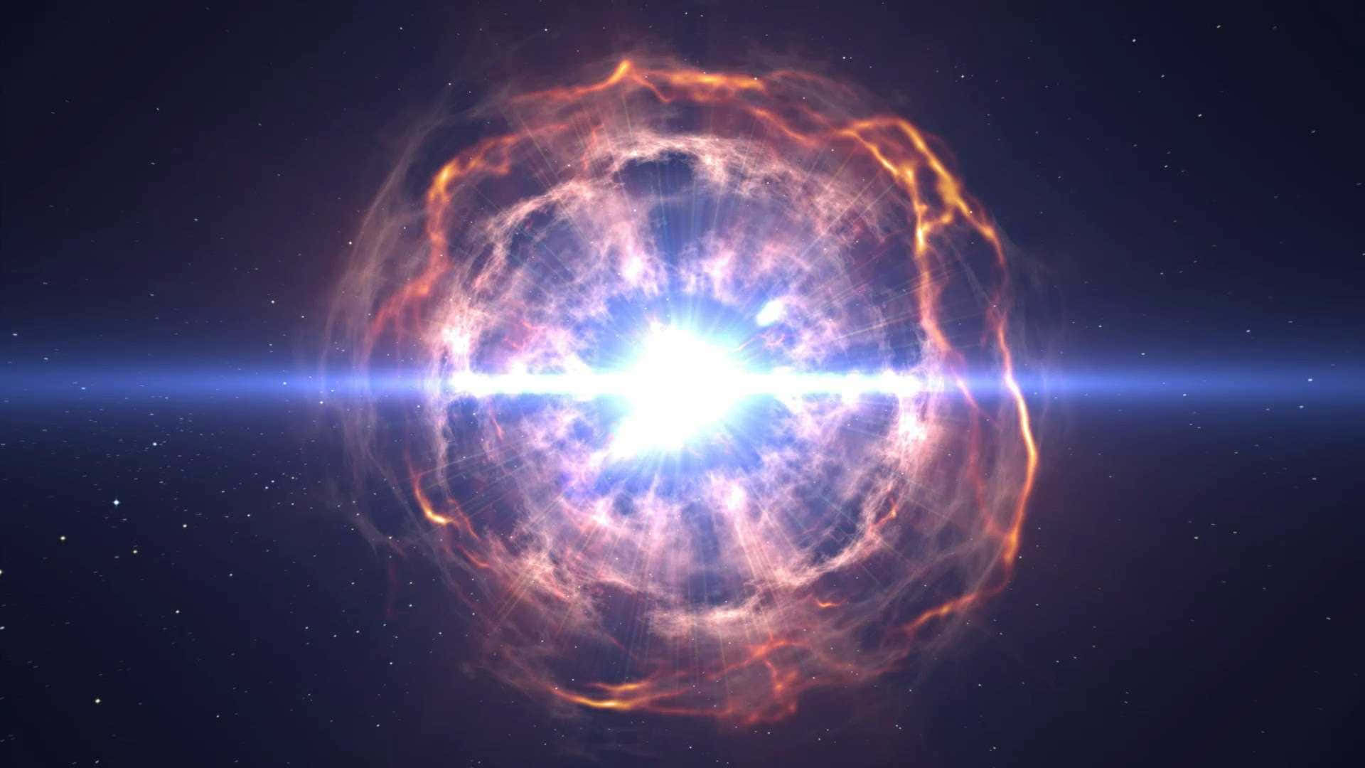 A mesmerizing supernova explosion in deep space Wallpaper