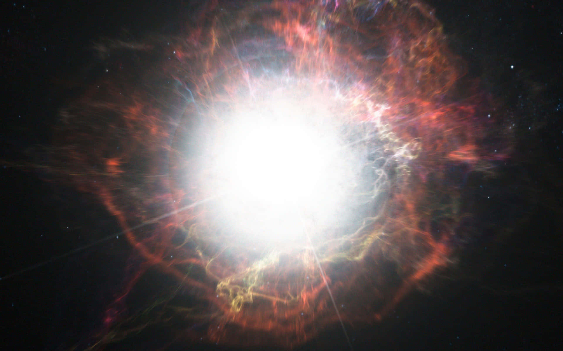 Stunning Supernova Explosion in the Vastness of Space Wallpaper