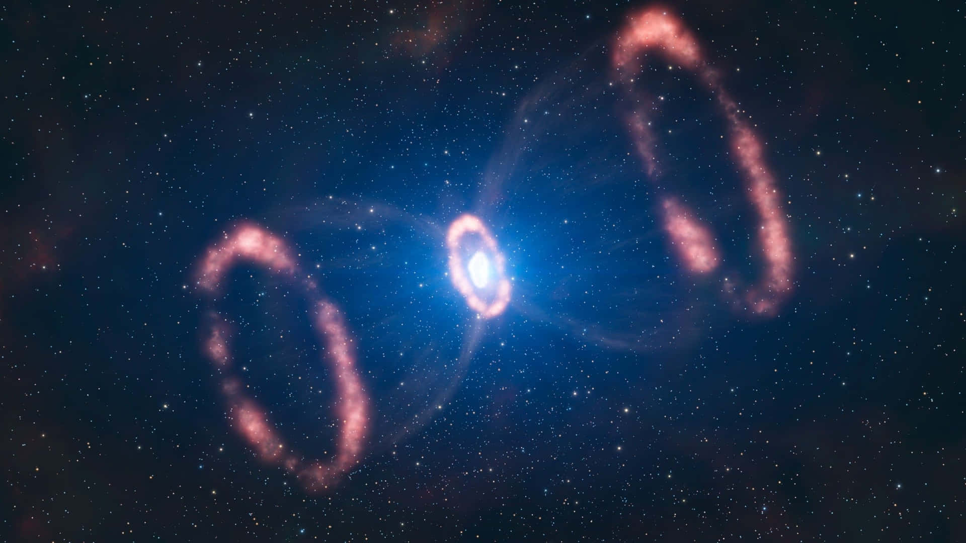 A Pair Of Rings In Space