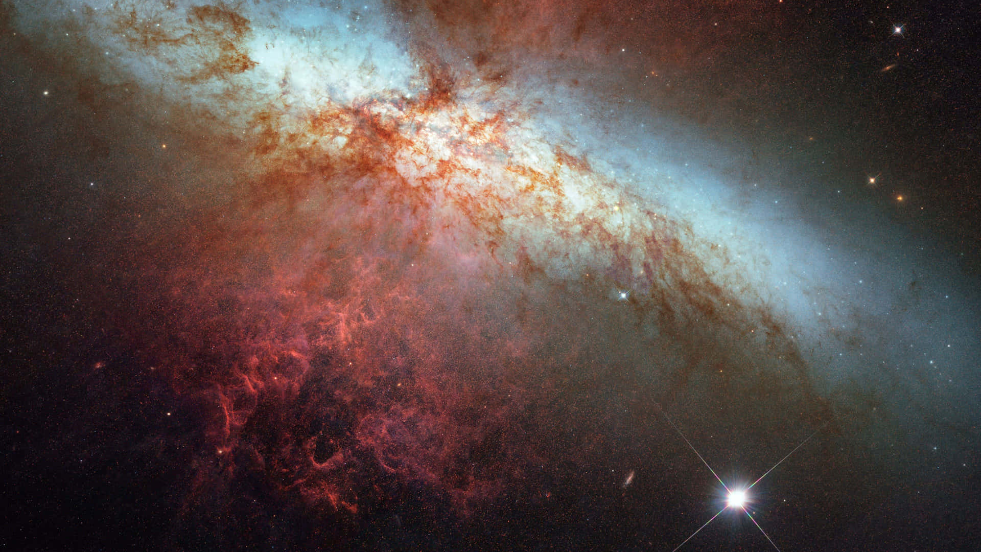 starburst of a supernova