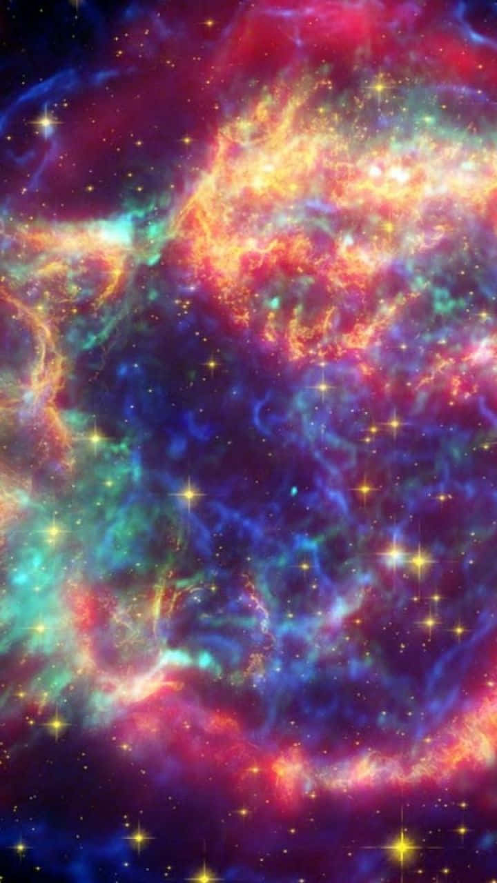 Bailandocon Los Vibrantes Colores De Una Supernova