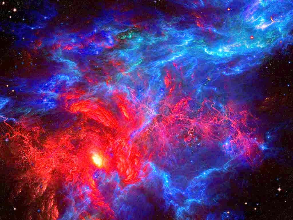 "A magnificent image of a supernova giving off light and glowing energy in the universe"