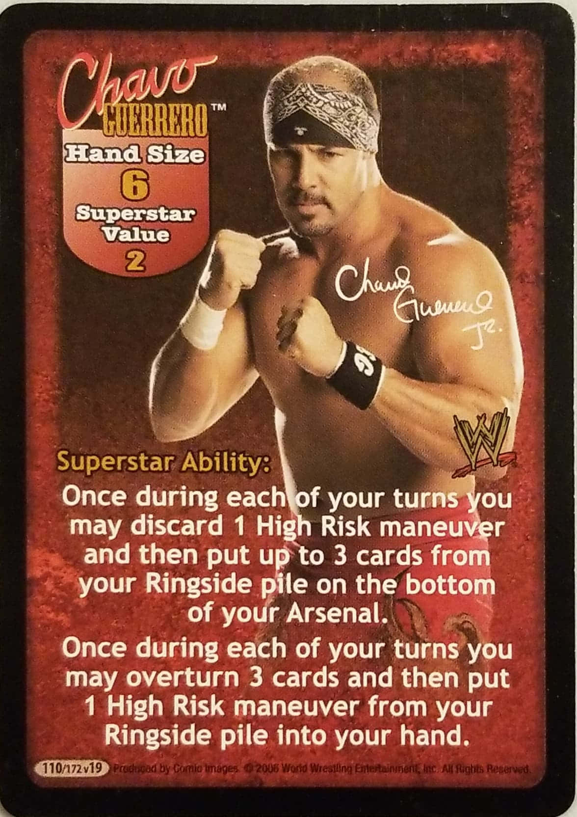 Superstar Trading Card Chavo Guerrero Jr.: Supersælger Trading Card Chavo Guerrero Jr. Wallpaper