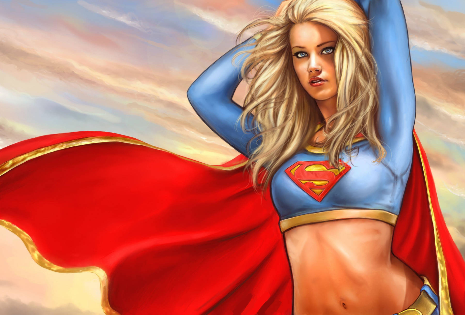 Superwoman Tegning Wallpaper